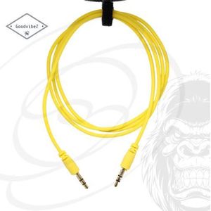 GoodvibeZ Audio Kabel 3.5mm Jack 1M male to male | Quality Cable | voor Auto Mobiel MP3-Speler Koptelefoon Speaker Mixer Headset | Geel