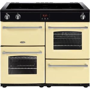 Belling Farmhouse 100Ei Range cooker Zone van inductiekookplaat Crème