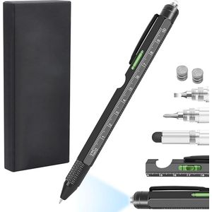 Cadeaus voor mannen, 10-in-1 multifunctionele balpen, tactische pen, multifunctionele pen, technische gadgets voor mannen, Valentijnsdag, cadeaus voor hem, gereedschap, kleine cadeaus voor papa, opa