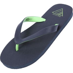 Donkerblauw-groene teenslippers