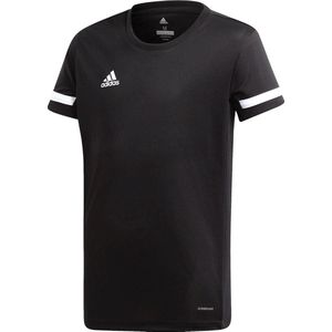 adidas T19 Sportshirt - Maat 164  - Meisjes - zwart - wit