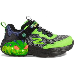 Skechers Creature-Lights Jongens Sneakers - Zwart/Lime - Maat 28