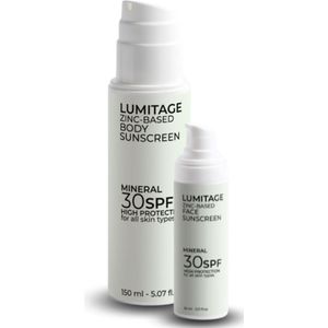 Lumitage | Natuurlijke gezicht & lichaam zonnebrand | SPF30 | Zinc Zink Zinkoxide | Biologisch | Minerale Mineral | Suncreen | zonnebrandcreme | Zonnecreme | Waterbestendig | Surfen