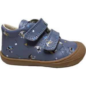 Naturino velcro voetballers lederen sneakers Cocoon blauw  mt 17