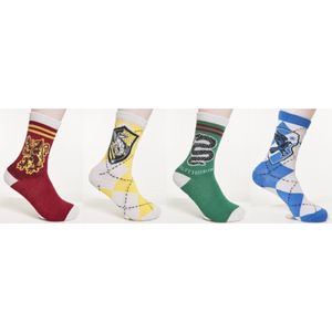 Merchcode Harry Potter - Harry Potter Team 4-Pack Sokken - 39/42 - Multicolours