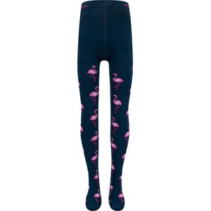 Ewers Maillot Meisjes - Donkerblauw & Roze Flamingo's - Elastisch-110/116