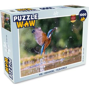 Puzzel Vis - IJsvogel - Vleugels - Legpuzzel - Puzzel 1000 stukjes volwassenen