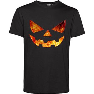 T-shirt Scary Face Spook Gezicht | Horror | Halloween | Foute Party | Zwart | maat 4XL