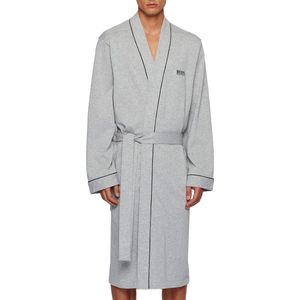 HUGO BOSS heren ochtendjas (dun) - kimono - grijs - Maat: S