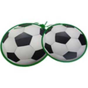 Voetbal slinger - Zwart / Wit / Groen - Karton - 3 Meter - Feest - Slinger - Vlaggetjes - Vlaggen