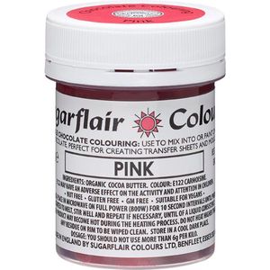 Sugarflair Chocolate Colour - Roze - 35g - Chocolade Kleurstof - Voedingskleurstof