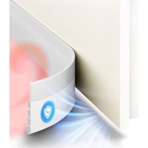 Tochtstrip voor Deuren Wit [1x 1m] - Zelfklevende Deurafdichting op Maat - Energiebesparende Tochtstopper voor Deuren - Koudewering Onderkant Deur - Voordeur Afdichting .