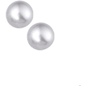 TFT Oorknoppen Parel Zilver Gerhodineerd Glanzend 6mm