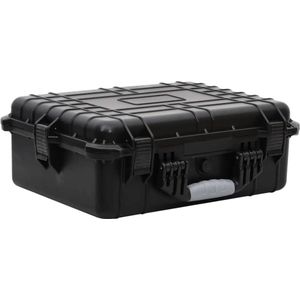 vidaXL Flightcase draagbaar 52x40x19 cm PP zwart