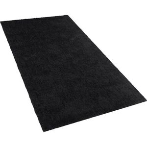 DEMRE - Shaggy vloerkleed - Zwart - 80 x 150 cm - Polyester