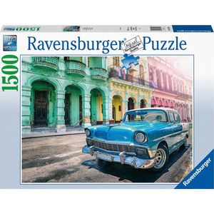 Puzzel 1500 Stukjes Cuba Cars (Ravensburger)