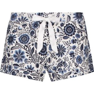 Hunkemöller Dames Nachtmode Pyjama short Jersey - Wit - maat S