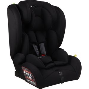 Ding Zino Autostoel - Zwart - Isofix Autostoel - i-Size - Vanaf 76 tot 150cm - Vanaf 15 maanden tot 12 jaar