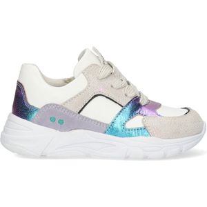 BunniesJR 224341-998 Meisjes Lage Sneakers - Multicolor - Imitatieleer - Veters