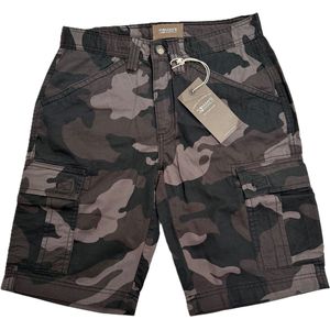 Man's world | Cargo bermuda camouflage | Heren | grijs-zwart tinten | maat 44