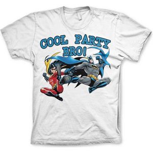 DC Comics Batman Heren Tshirt -S- Cool Party Bro! Wit