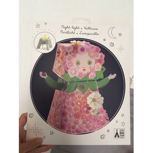 Nachtlampje van Papier bloem met LED-lampje