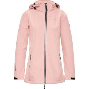 Nordberg Ronda - Softshell Outdoor Zomerjas Dames - Roze Melange - Maat 3XL