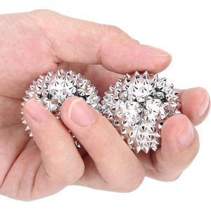 Magnetische Massage Bal Acupunctuur Hand Palm Massager- Yoga Bal Fysiotherapie Gezondheid Drukverlichting- Bloedcirculatie Ouders 1 Paar
