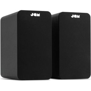 JAM Boekenplank Speakers - Bluetooth Luidsprekers 4 Inch - Stereo Paar - Zwart