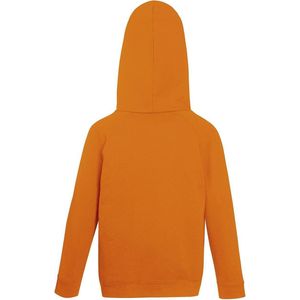 Fruit of the Loom Kids hoodie - Maat 116 (5-6) - Kleur Oranje