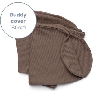 Doomoo Buddy Cover - Hoes voor Voedingskussen Buddy - Biologisch Katoen - 180 cm - Caribou