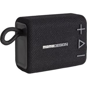 Momo Design Bluetooth Speaker - Draadloze speaker - Muziekbox - Draagbaar - 10 m bereik - Tot 20 uur batterijduur - Vermogen 5W - Inclusief batterij en Type-C-oplaadkabel - Zwart