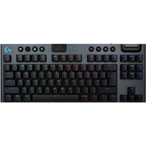 G915 X Lightspeed Tkl Draadloos Gaming Toetsenbord - Low Profile - GL Brown Tactile - Double Shot Pbt Keycaps - Volledig Programmeerbaar - US Intl Qwerty - Zwart