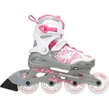 Rollerblade Inlineskates - Maat 33-37 - Unisex - wit,roze,grijs Maat 33-38