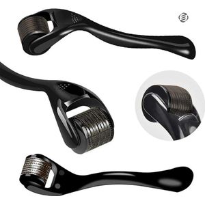 Equivera Baardroller - 0,5 mm - Met Opbergdoosje - Dermaroller - Baardgroei Kit - Sinterklaas Cadeau - Kerstcadeau