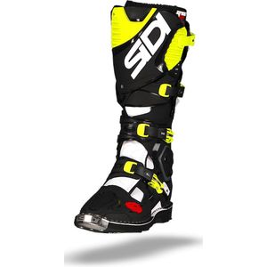 SIDI CROSSFIRE 3 WHITE BLACK YELLOW FLUO BOOTS 47 - Maat - Laars
