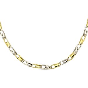 Juwelier Zwartevalk - 14 karaat gouden bicolor ketting ZV 1008/50cm