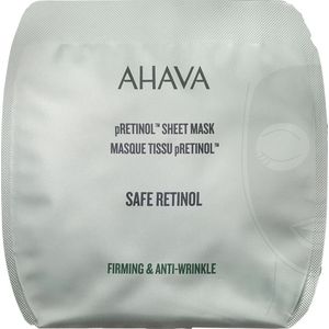 AHAVA pRetinol Gezichtsmasker - Vermindert Rimpels & Fijne Lijntjes | Hydrateert de Huid | Moisturizer voor een droge huid & gezicht | Bevat Hyaluronzuur & Retinol | Anti-aging voor mannen & vrouwen | Hyaluronic Acid masker - 1 Stuk