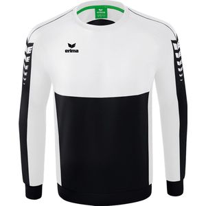 Erima Six Wings Sweatshirt Heren - Zwart / Wit | Maat: 3XL