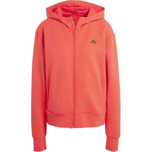 ADIDAS - d4t fz hoodie - Hooded training dames - Rood