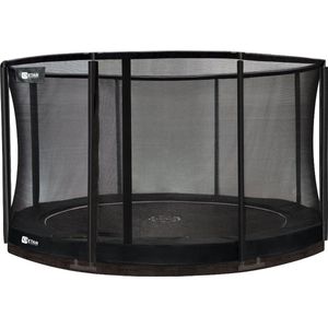 Etan Premium Inground Trampoline - Incl. Veiligheidsnet - ø 427 cm / 14ft - Zwart - Rond - UV-bestendig Randkussen - Max. Gebruikersgewicht 150 kg