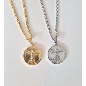 Ketting Vitruvius - NotsoSupermom - 18k goud - 60 cm - Herenketting - Cadeautje voor hem