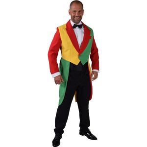 Magic By Freddy's - Limburg Kostuum - Circus Limburgia Frackjas Man - Multicolor - Small - Carnavalskleding - Verkleedkleding