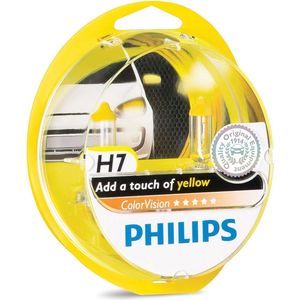 Philips ColorVision H7 Geel 55W 12V, set à 2 stuks