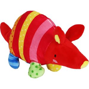 Boon Hondenspeelgoed Gordeldier Pluche Multicolor+Piep Eco 26cm