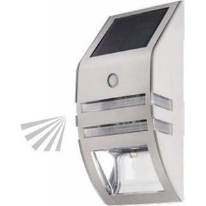 Solar buitenlamp - LED 6500K - Sensor - Kanlux gevel verlichting - RVS