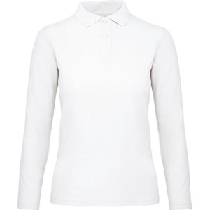 B&C ID.001 Ladies' long-sleeve polo shirt CGPWI13 - White - M
