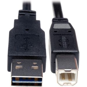 Tripp Lite UR022-001 USB-kabel 0,3 m USB 2.0 USB A USB B Zwart