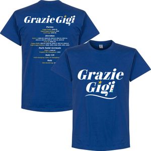 Grazie Gigi Honours T-shirt - Blauw - 4XL