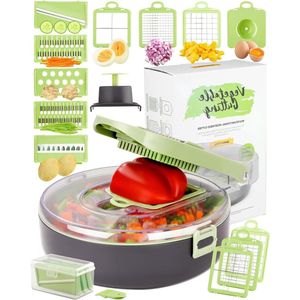 Multifunctionele Groentesnijder Mandoline - Groentesnijder Pro - Handmatige Ui Chopper - Voedsel Chopper - Mandoline Slicer - Aardappelsnijder Veg Cutter - Ui Dicer - Julienne Kaasrasp